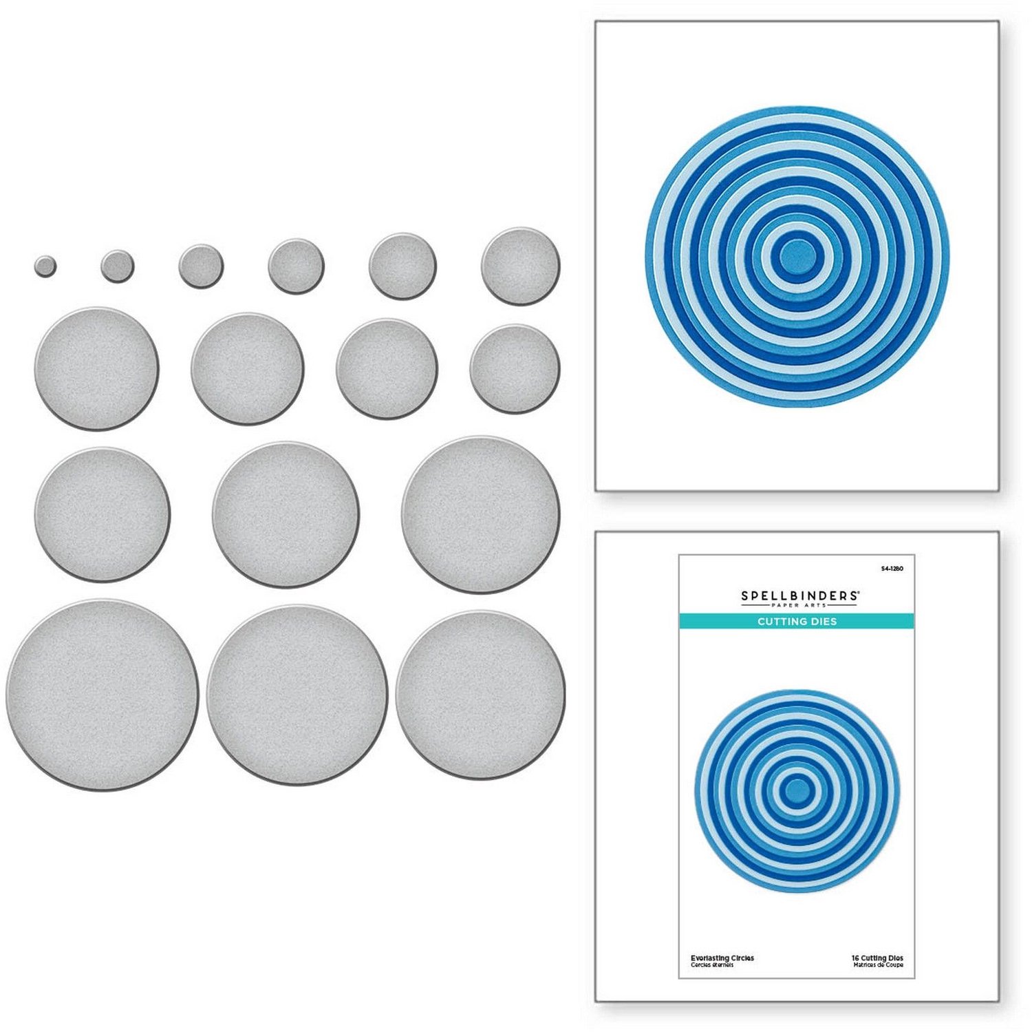 Spellbinders Snijmallen - Everlasting Circles - 16 st.