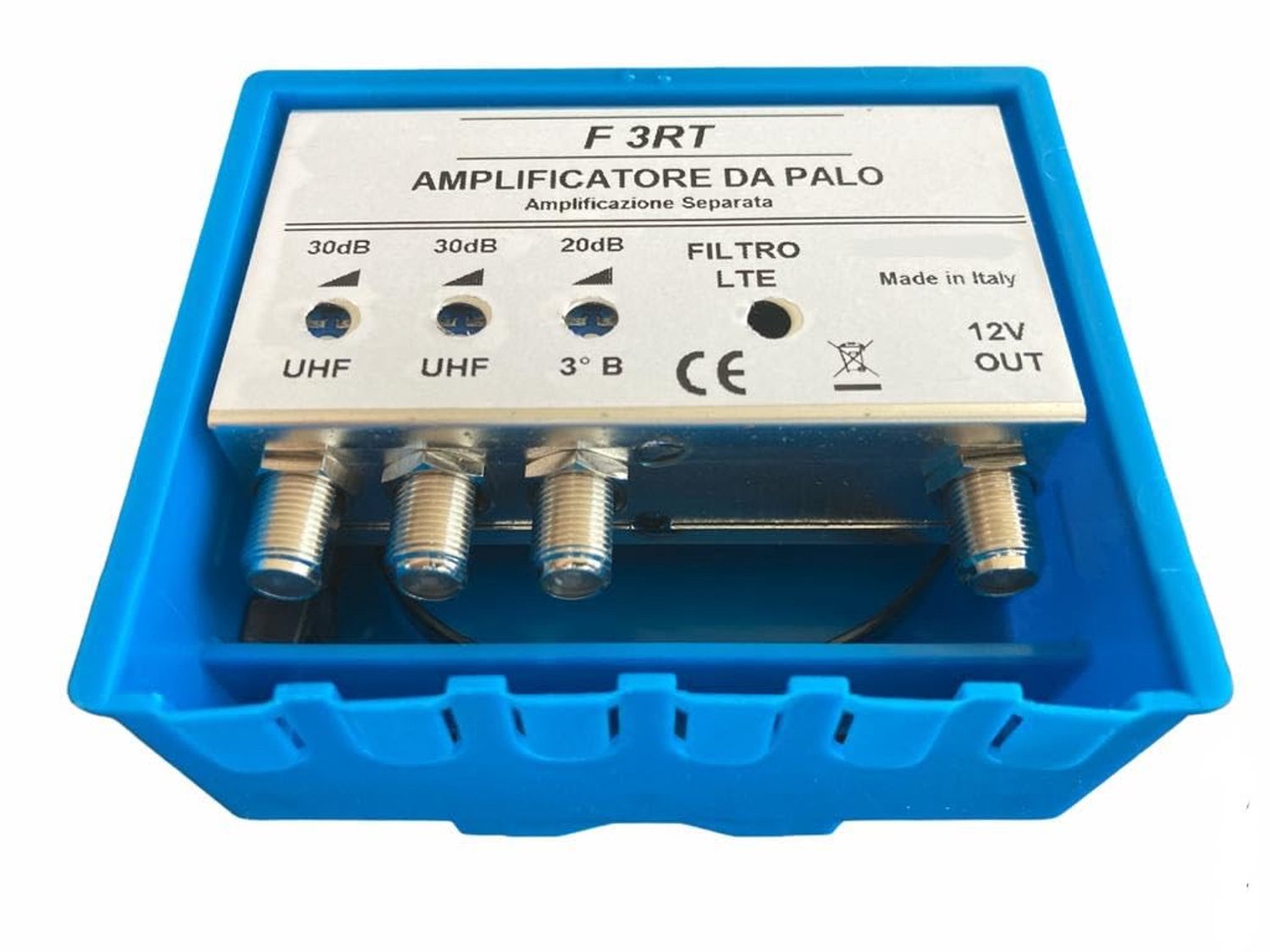 Versterker tv-antenne 30 dB - 2 UHF + 1 VHF ingangen - met 5G-filter - optimale ontvangst - ServiceTopper