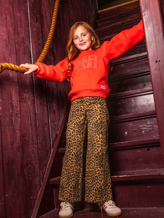 LOOXS Little Meisjes broek - Maat 116 in de kleur beige van 68% COTTON 32% POLYESTER - 2632-7645-442
