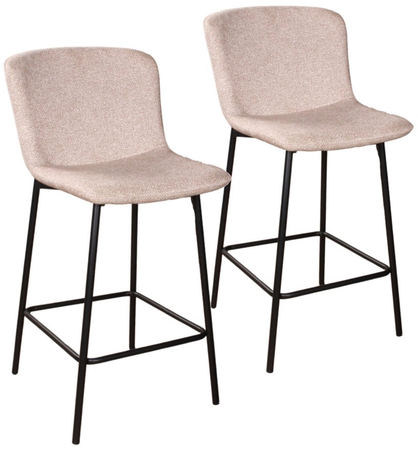 DS4U - - Vera barkruk 65 cm - Set van 2 - Champagne - Stof