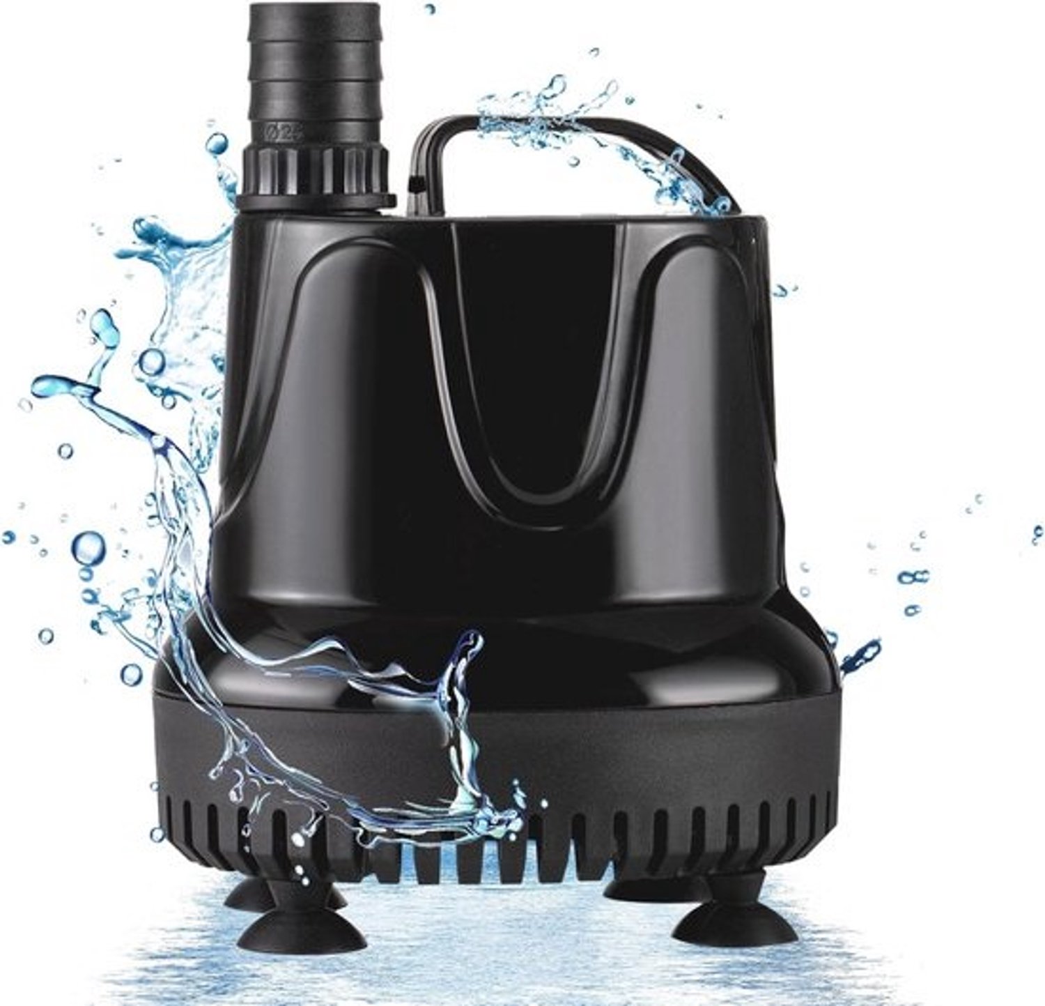 Dompelpomp voor aquaria - 4000 L-H, 90 W - ultrastil, met 3 mondstukken - voor vijvers, fonteinen en tuinen