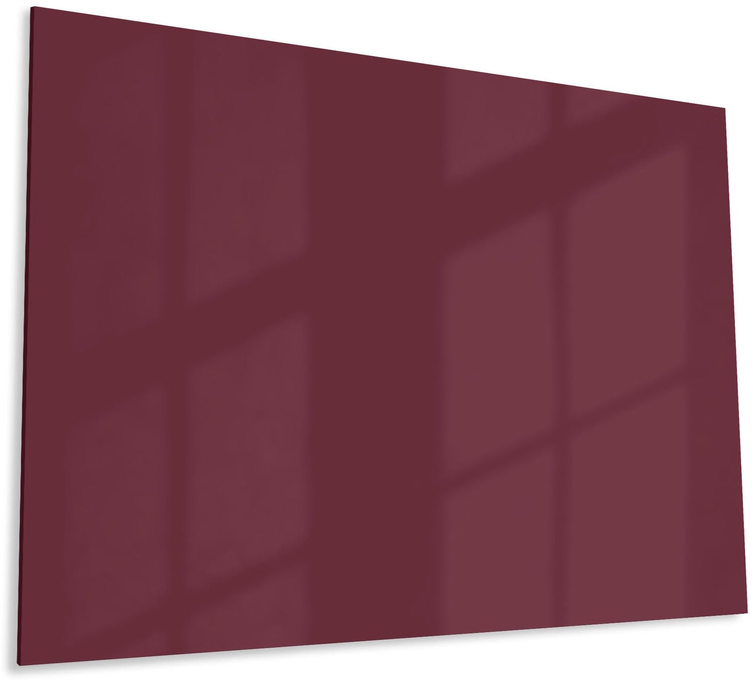 Mydesignglas Glazen Whiteboard - Gehard Glas - Magneetbord - Memobord - Magnetisch - Krasbestendig - Frameless -100x70cm - Maroon Depth - Diep Bordeauxrood