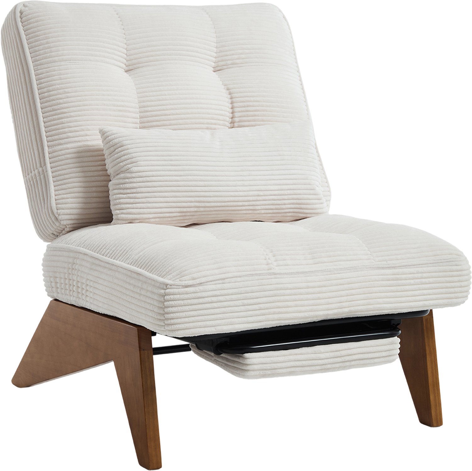 CHICFURN Relaxfauteuil - Verstelbaar - Met voetsteun - Beige