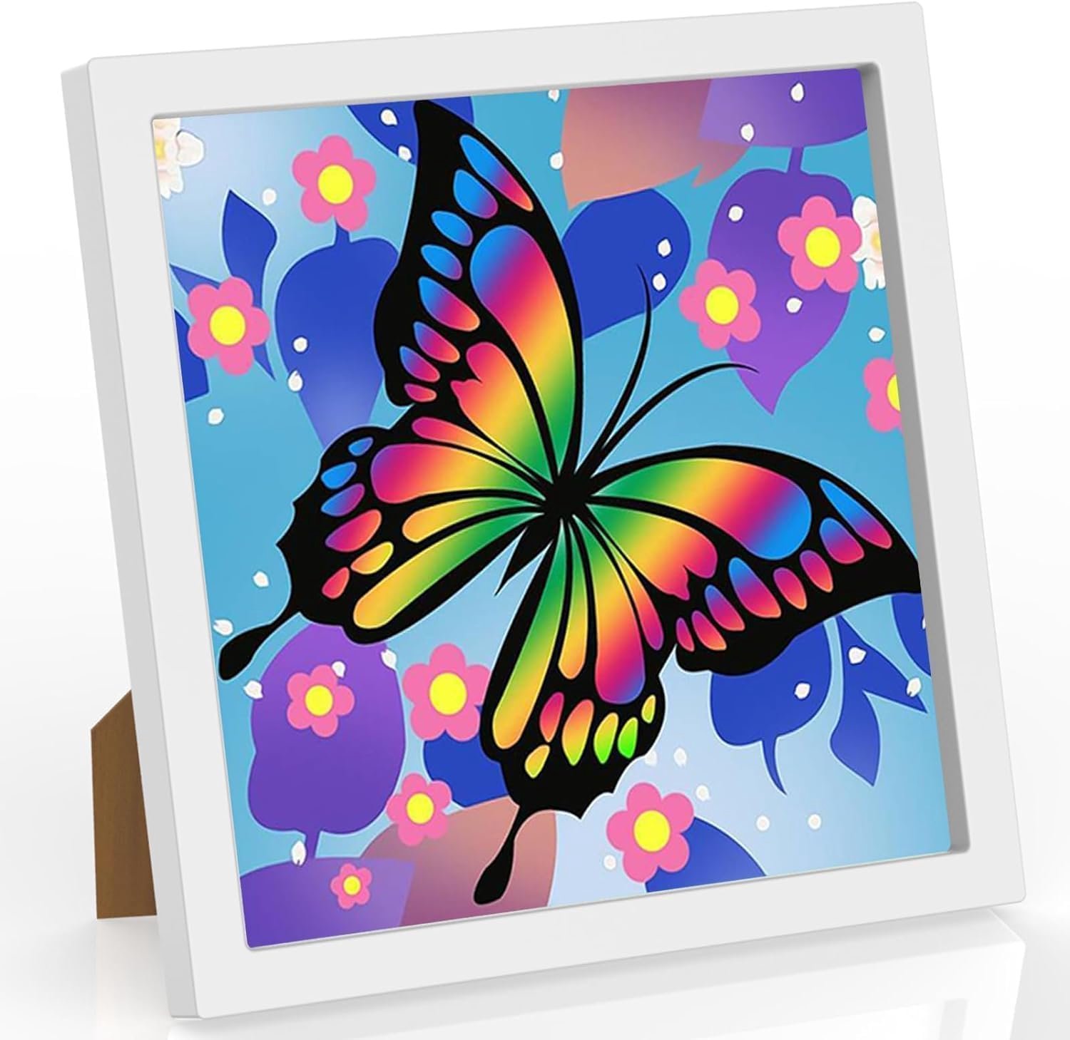 Schilderen op nummer kinderen - vlinder - DIY handgeschilderd olieverfschilderij - creatief en leerzaam - m-winkel