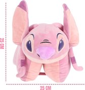 Lilo & Stitch Angel - Knuffelkussen - 2-in-1 - Voor de kinderkamer - Rood