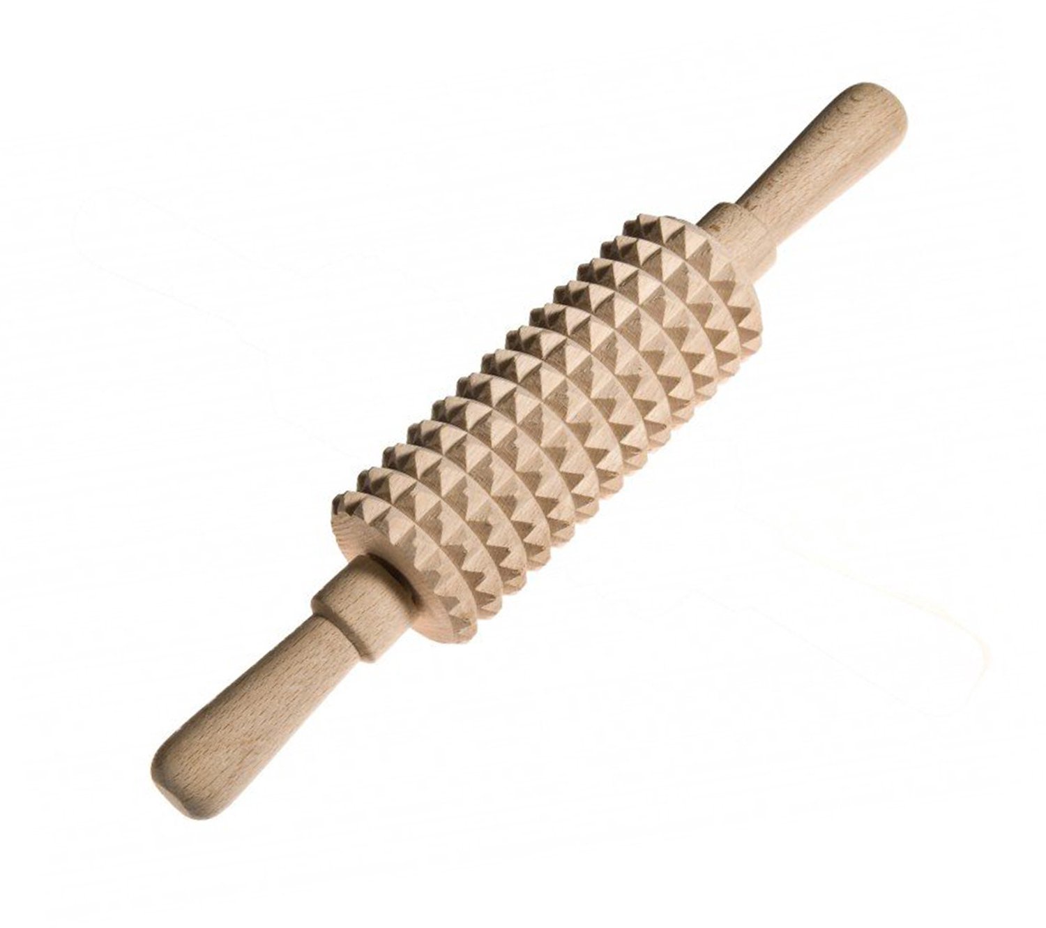 PRACTIC - Houten vleesroller met noppen, 27,5 cm
