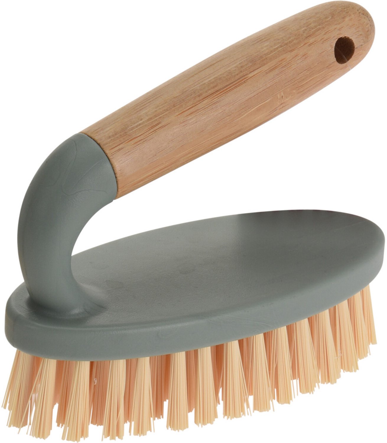 Ultra Clean - Bamboe handvat borstel, 14 x 16 x 11 cm - groen