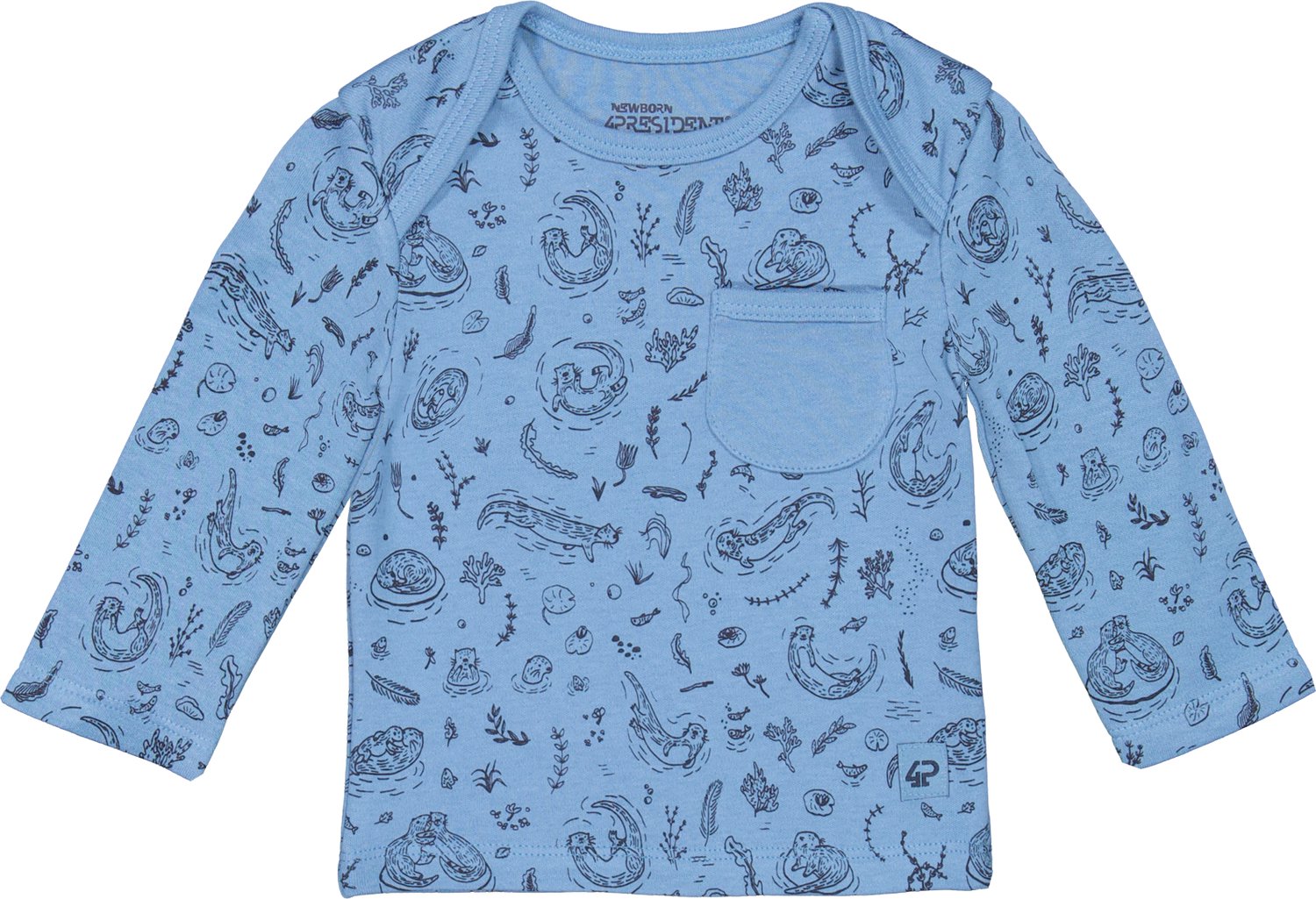 4President Jongens Longsleeve Jens - Captain's Blue Aop
