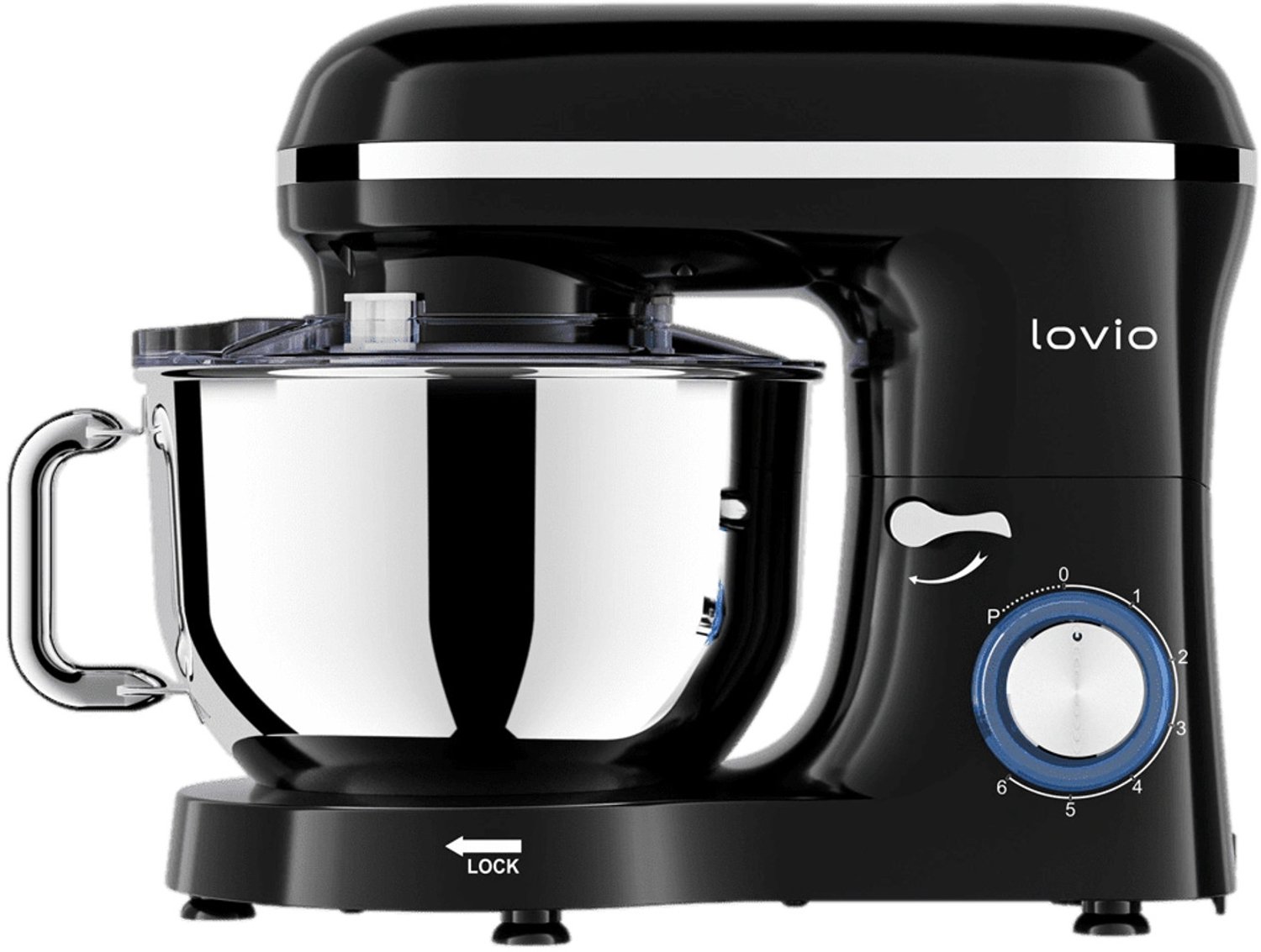 Lovio ChefAssistant planetaire mixer, zwart, LVSTM01BK