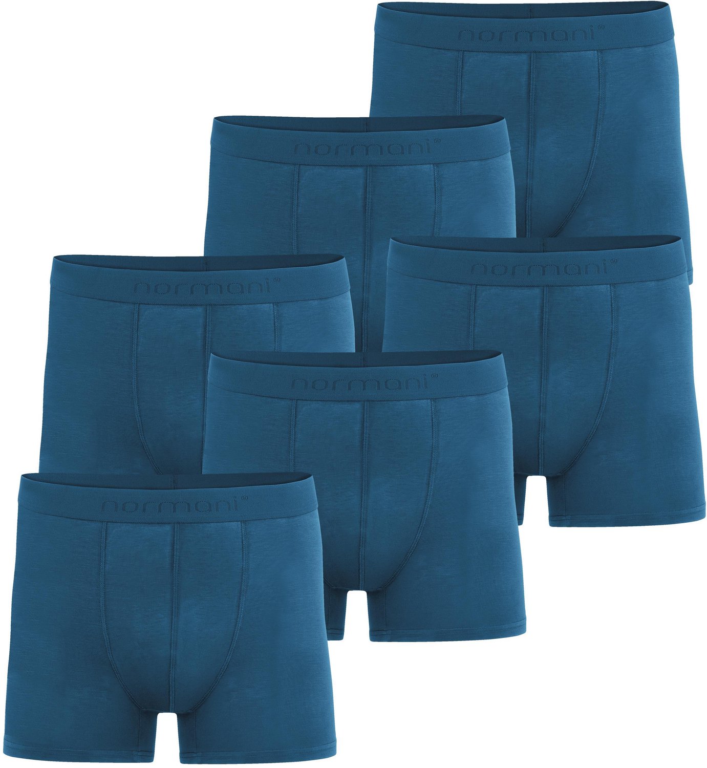 6 herenboxershorts van viscose „Cubao“
