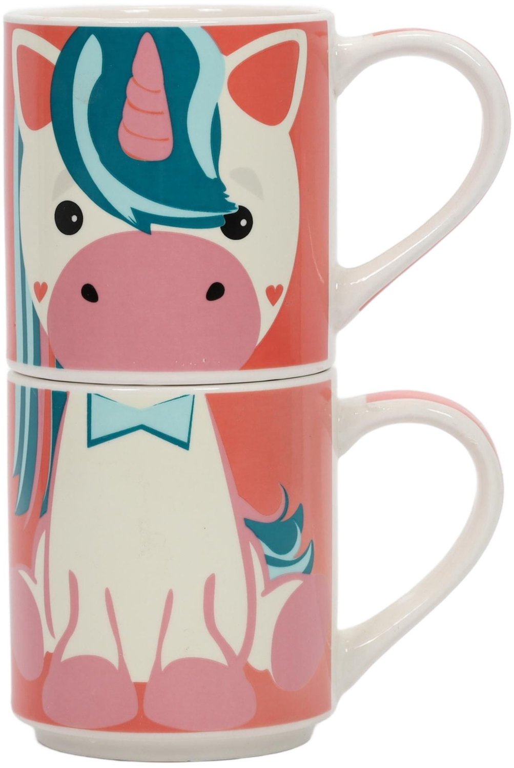 Siaki - Cadeauset: 2 porseleinen mokken voor kinderen, 2 x 265 ml