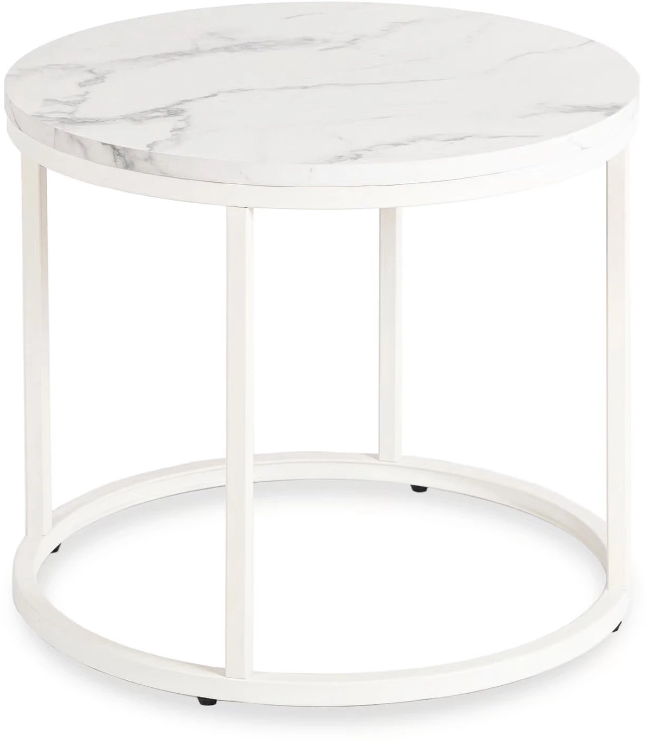 Mebel Elite Agnes - Salontafel - Rond - Wit marmerlook - Ø 53 cm