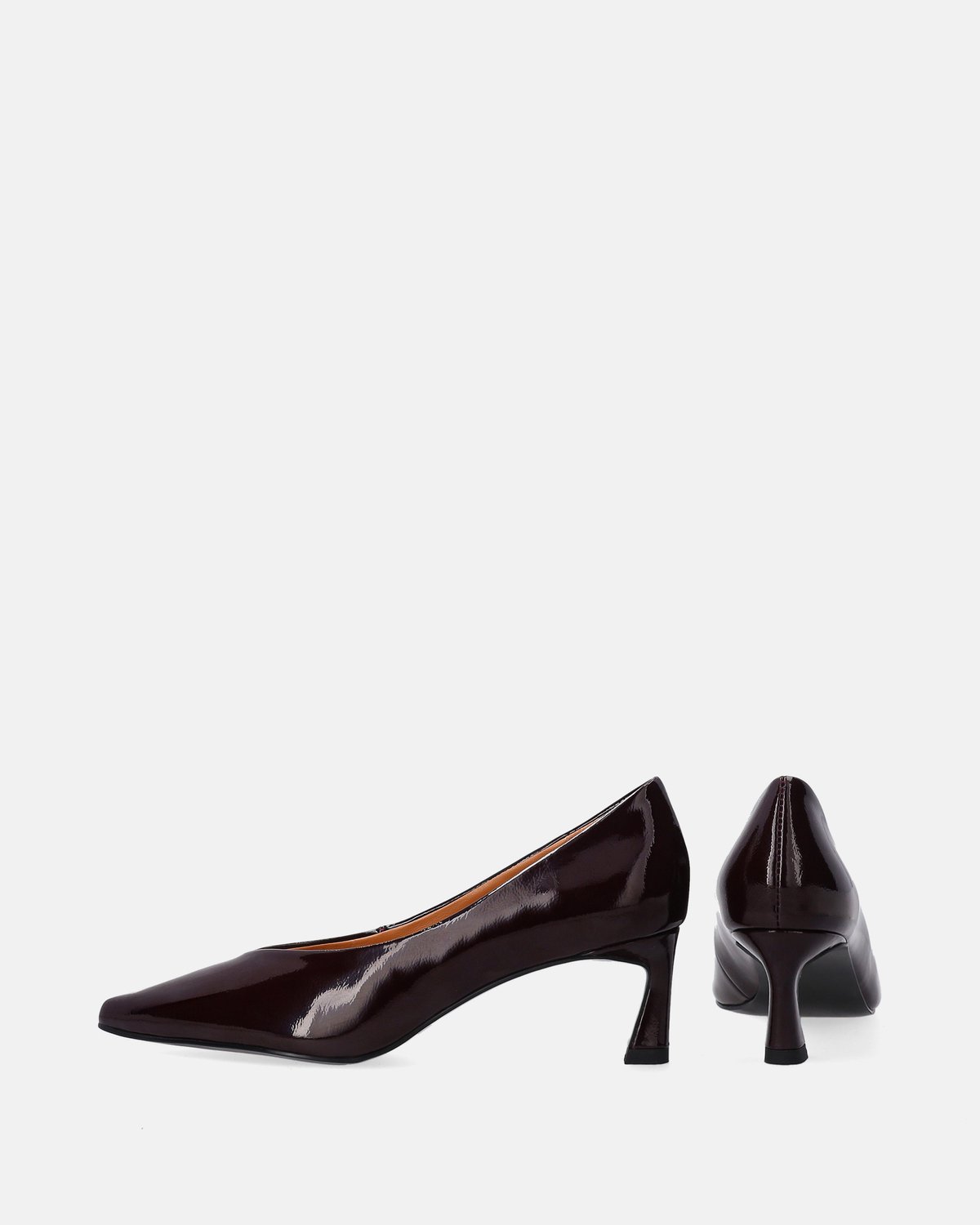 Elegante lakleren damespumps - Bordeauxrood - Hakhoogte 6 cm