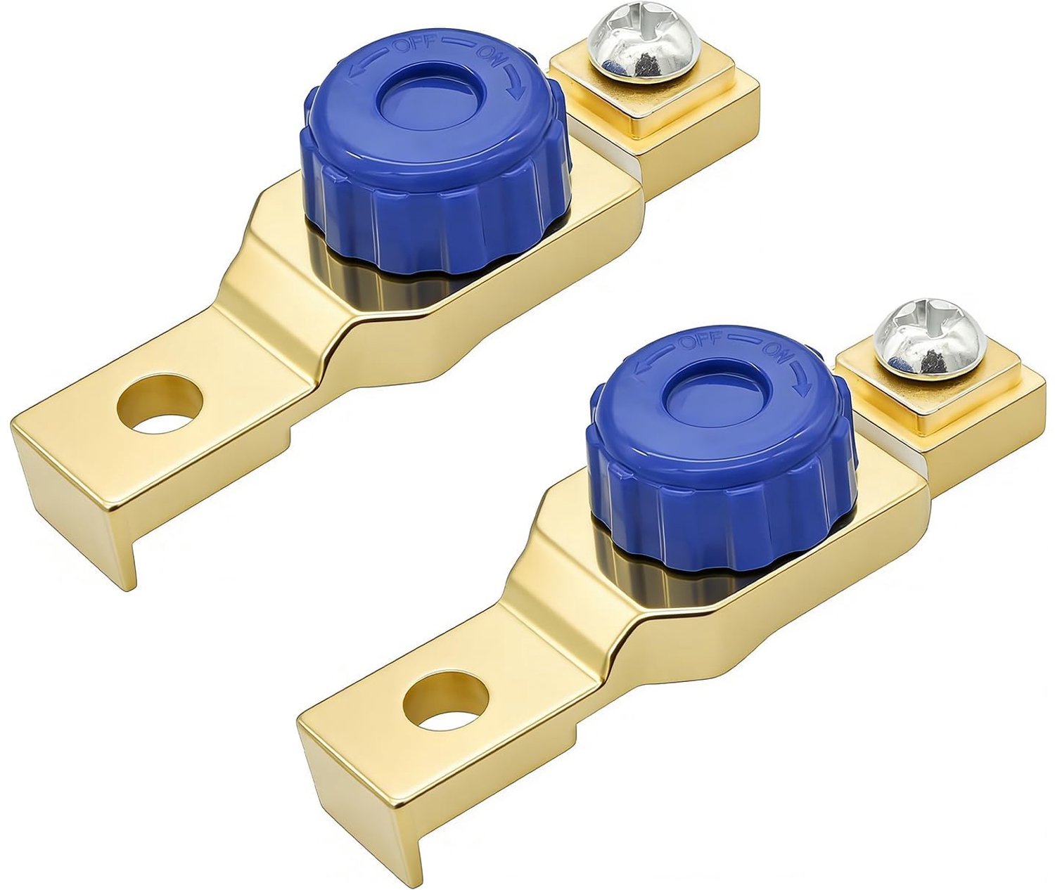 Motoraccuschakelaar 100 A - 2 stuks - 6 V, 12 V, 24 V, 48 V - scheidingsschakelaar voor motorfiets, auto, vrachtwagen - m-winkel