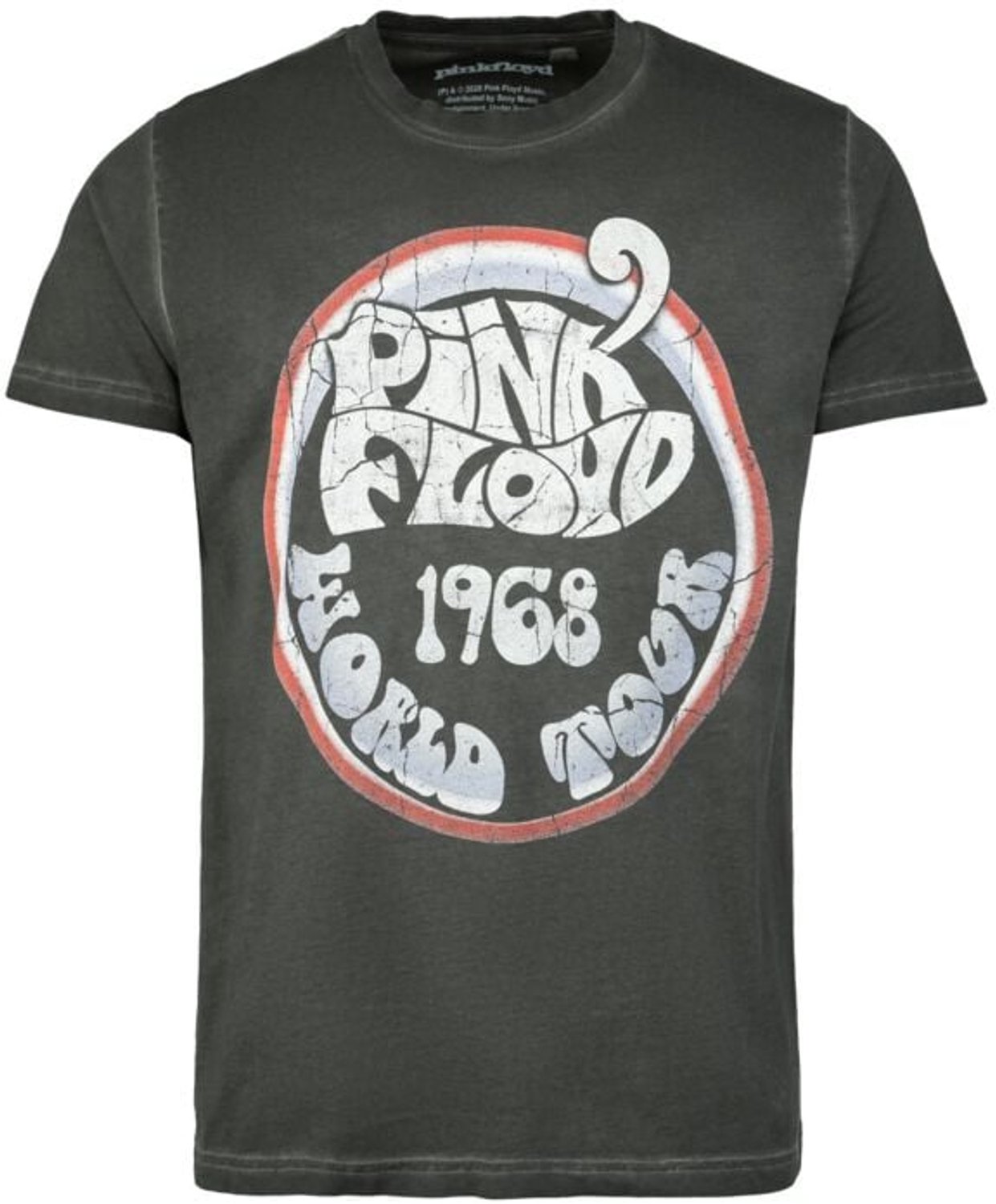 Pink Floyd World Tour Heren T-shirt - antraciet - M