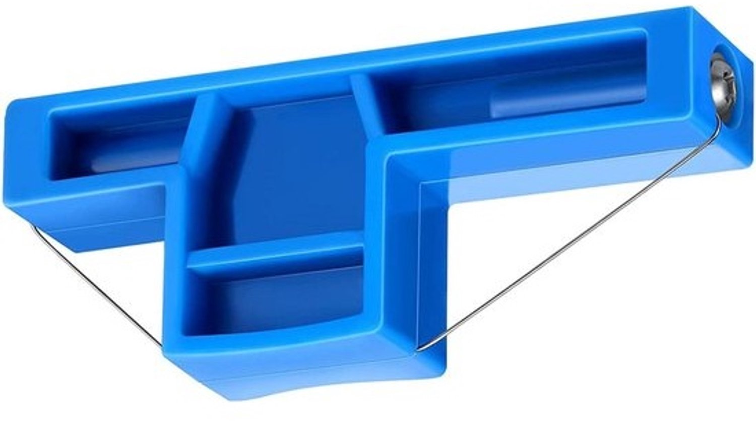 Pottenbakkers Hoeksnijder - Kleisnijder Aardewerk - Keramiek Vormen - Drie Hoekmaten - ca. 7 inch - Blauw