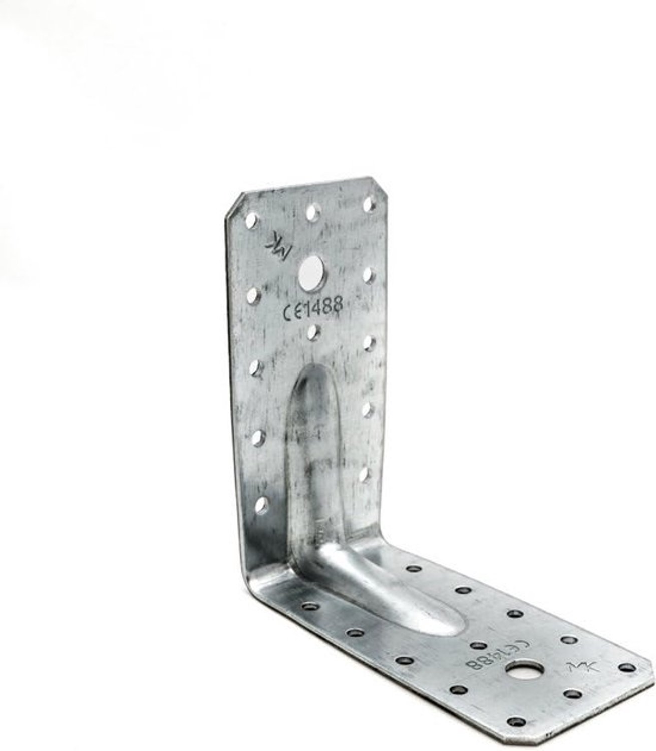 Hoekconnector Roestvrij Staal - Metalen Hoekbeugel - Houtverbindingen Verstevigen - Corrosiebestendig Materiaal - 120x120x60 mm - Staal
