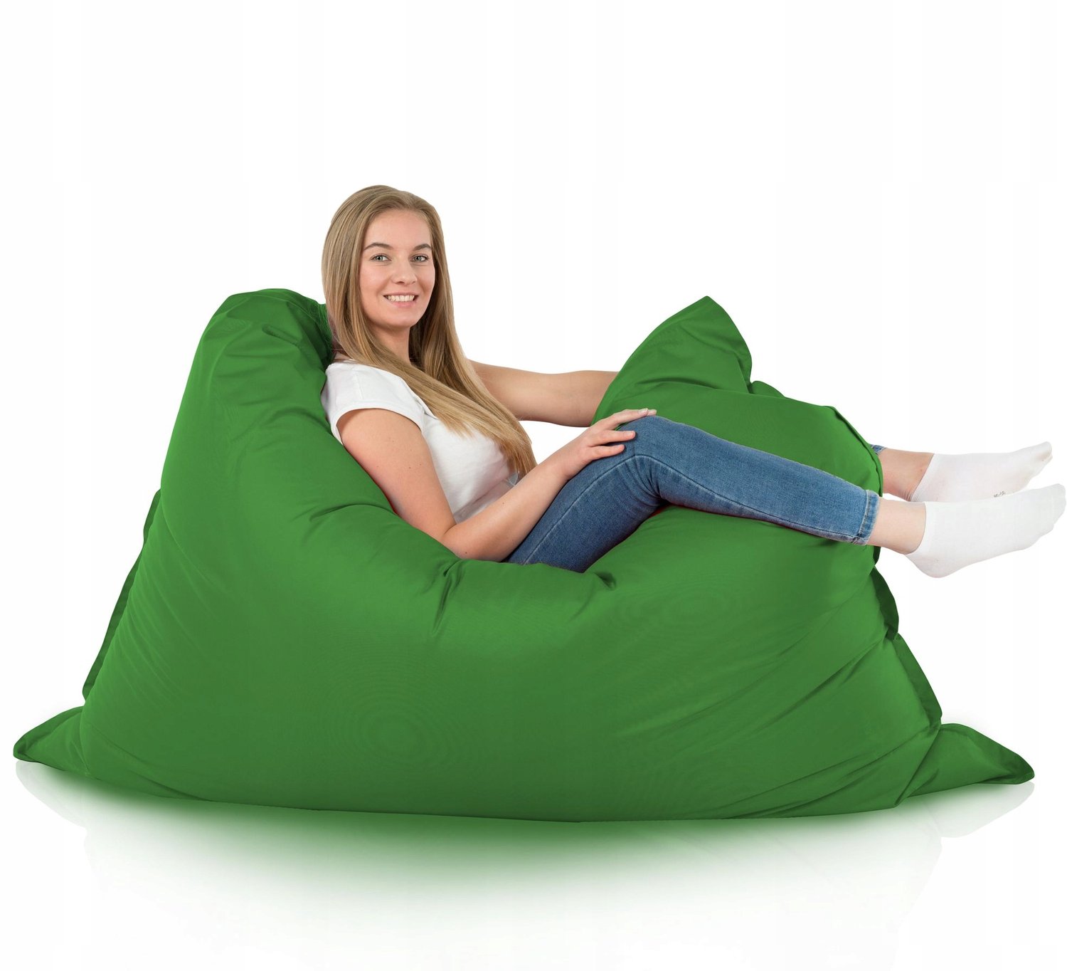 Italpouf XXL Groene Waterdichte Puf - Outdoor Tuin Loungestoel