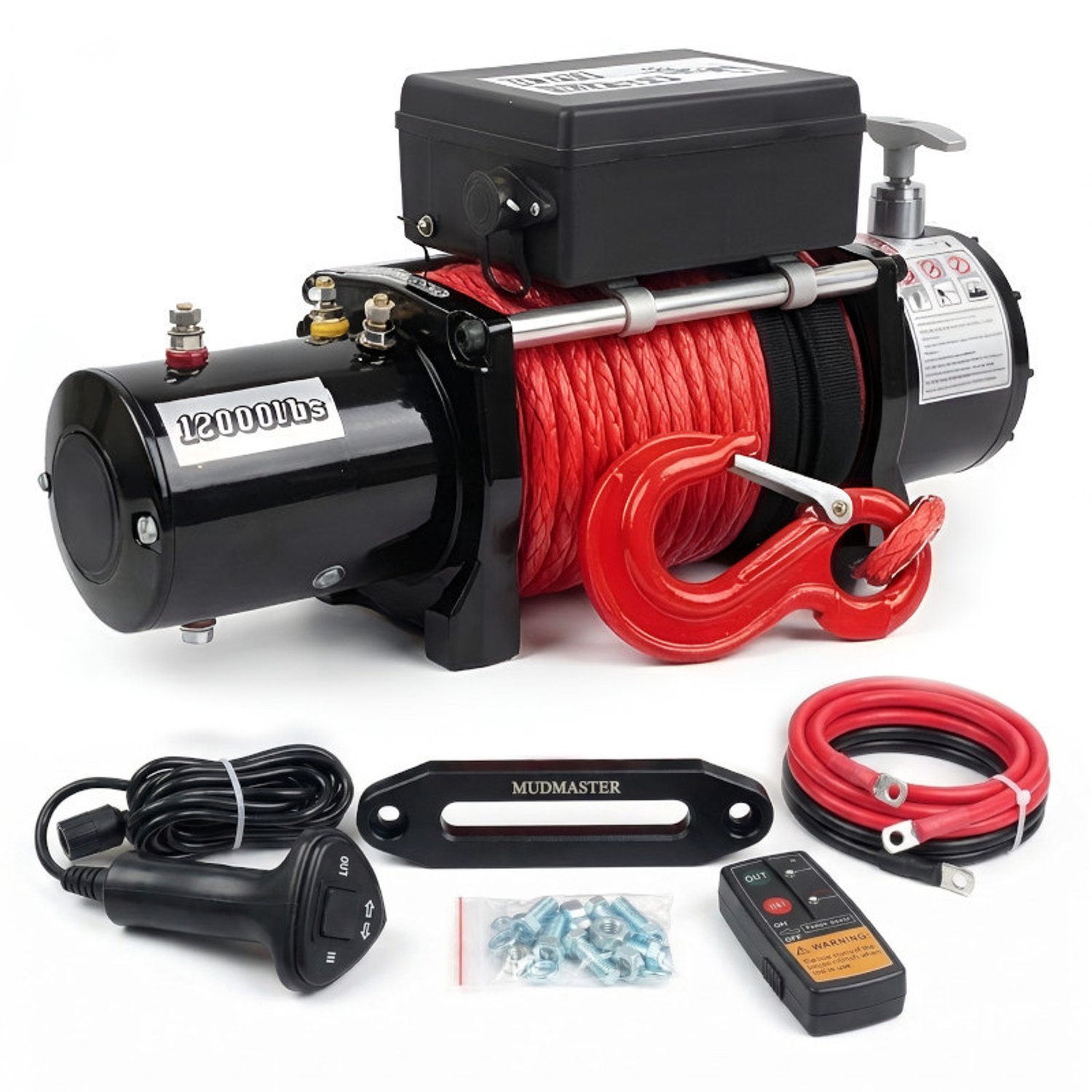 BullWinch 12000lbs Synthetische Lier met Kabel - 5.5T