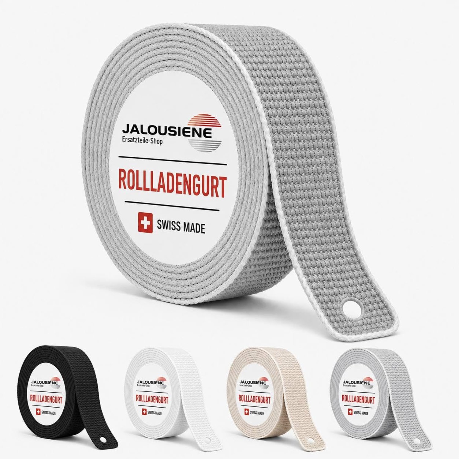 Rolluikband 23 mm - Grijs - Duurzaam en scheurbestendig - Ideaal voor ramen en deuren - Vemera