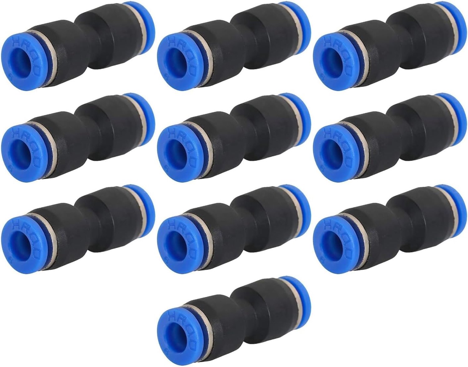 Compressed Air Hose Connector 8 mm en 6 mm - Blauwe en Zwarte BSPT - Universele Compatibiliteit - ShopVlot