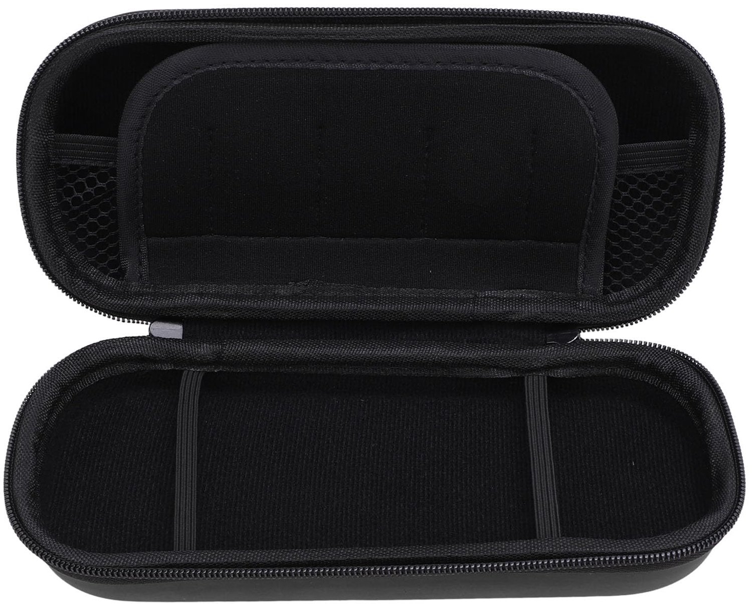 SnelShoppen - Hard Draagtas voor PS P 1000/2000/3000 Console - Draagbare Handheld Organizer met 5 Gamekaartenhouders - EVA Schokbestendige Reiszak (Zw