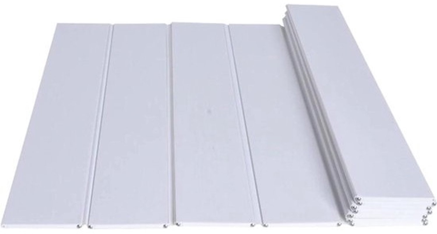Badhoes PVC - Badbeschermer Vouwdeksel - Badkamer Netheid - Stofwerend Ontwerp - 150x75x0.6cm - Wit