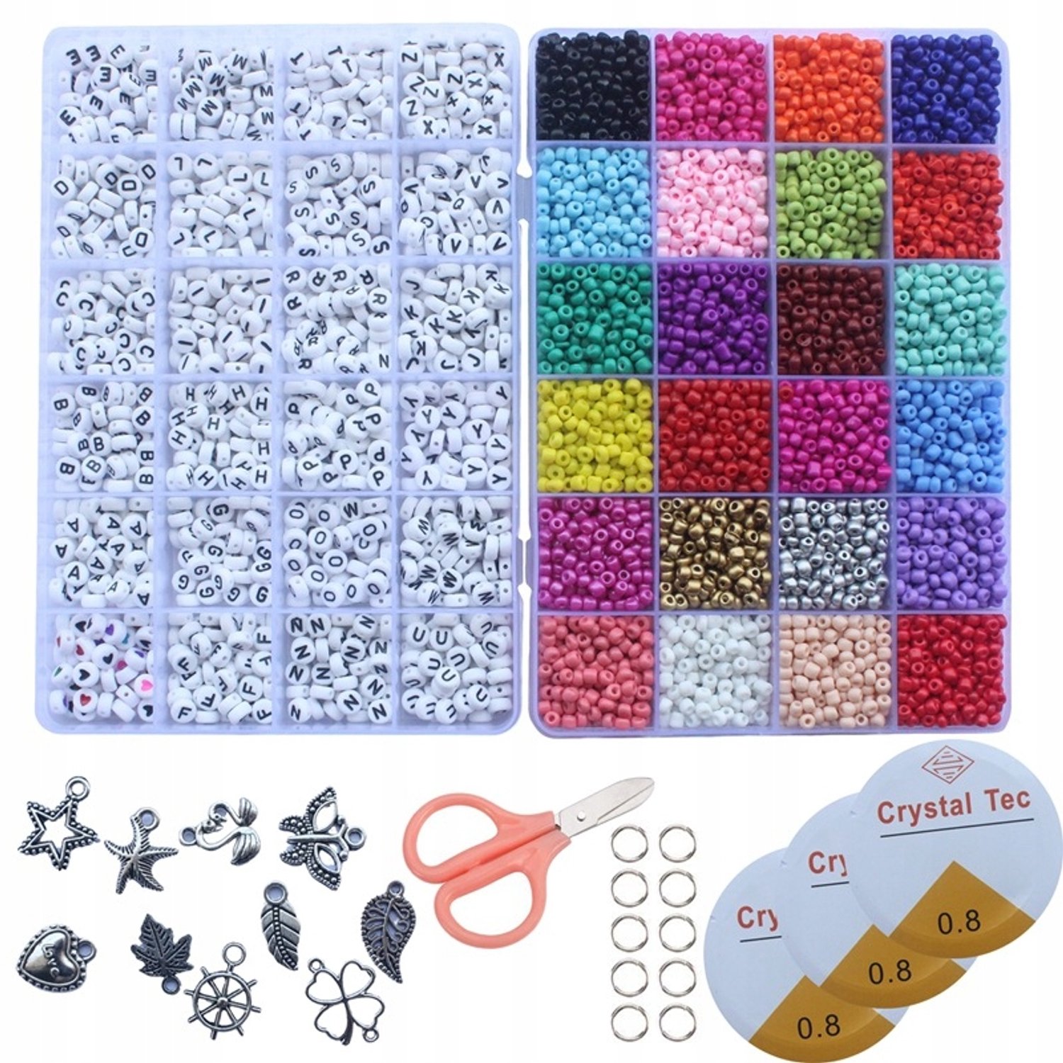 Mega Set Kralen voor Sieraden Maken met Organizer - Nr. 4
