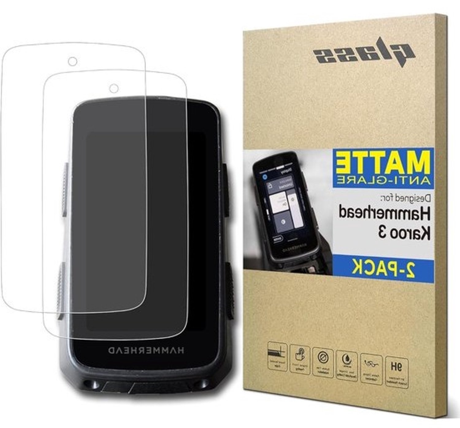 Screen Protectors - Display Folie - Fietscomputer Bescherming - Anti-Glare Mat - 2 Stuks - Mat