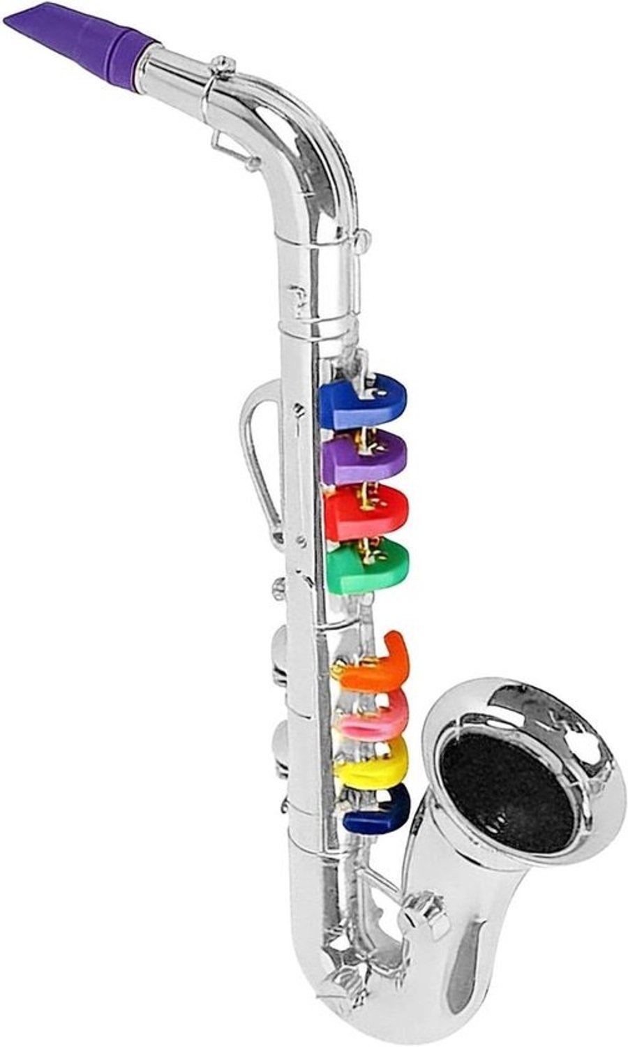 Kinder Saxofoon Speelgoed - Muziekblaashoorn Oefeninstrument - Muziek Leren Spelen - Zeven Instrumentenmodi - 49.2 x 19.1 x 12.7 cm