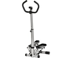 HOMCOM stepper - LCD-scherm - instelbare snelheid - metaal - zilver