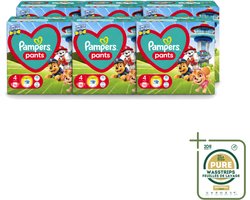 6 x Pampers – Luierbroekjes – Pants Paw Patrol Maat 4 – 72 Luiers - Wasstrips - Baby Luier - Luierbroek - Droge Luier - Luier Voor Baby - Luier Met Print