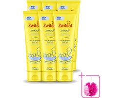 6 x Zwitsal 0% Parfum - Babyverzorging - Zinkzalf - Voor de Gevoelige Babyhuid - 100 ml - Bulkverpakking - Babyhuid verzorging - Luieruitslag