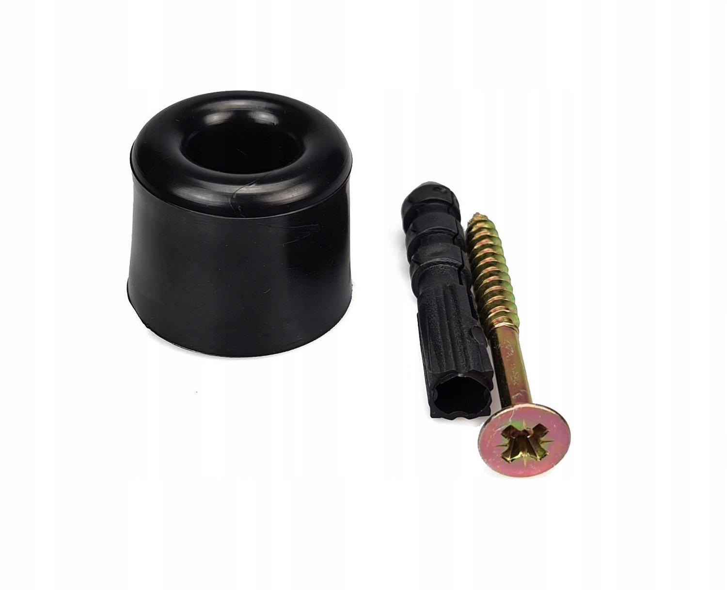 Deurkruk Beschermer Gummi Zwart 27mm - Merkloos