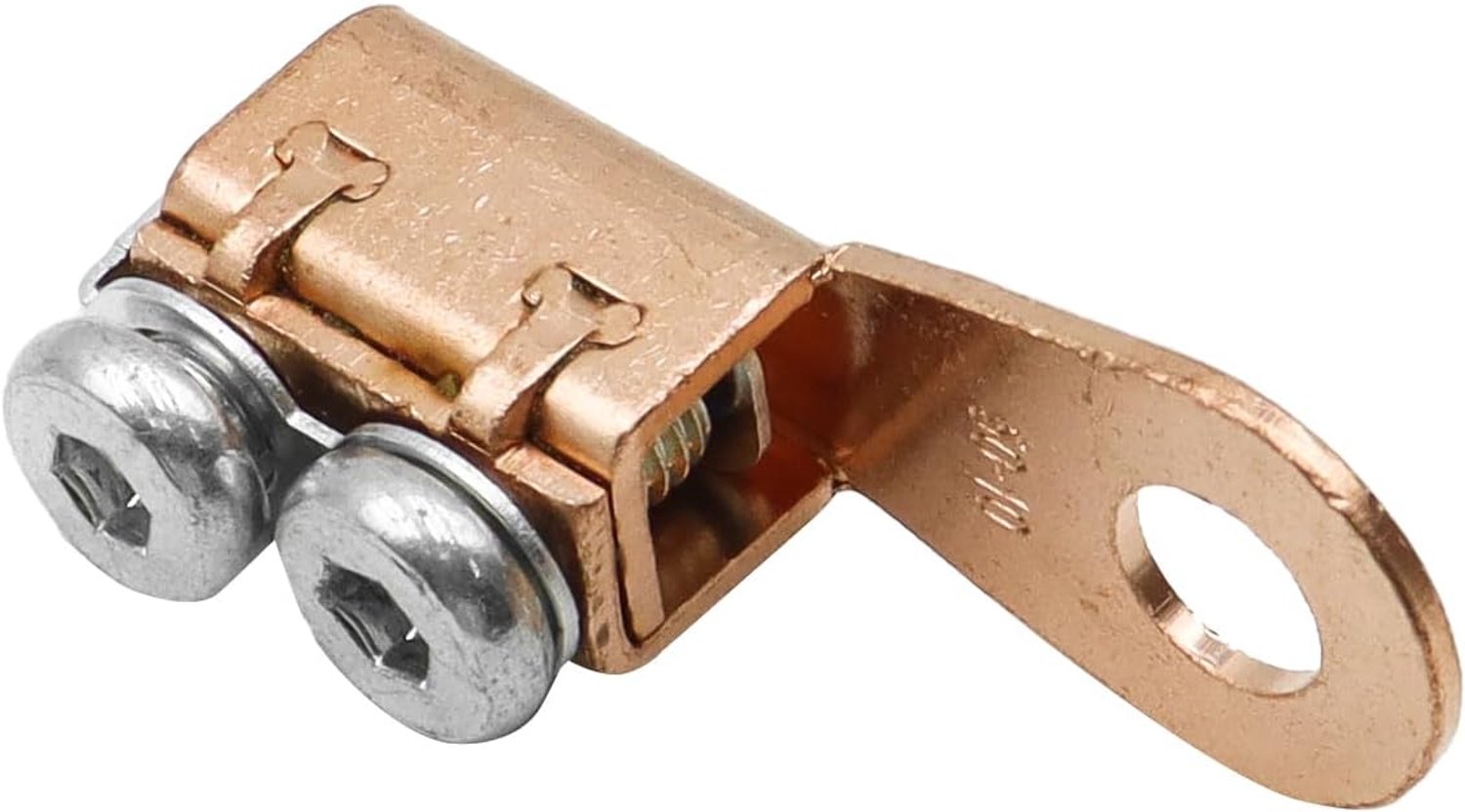 Koperen batterijaansluitklemmen 55 x 21 x 17 mm - messing gecoate veiligheidsconnector - voor 10 tot 50 mm² kabels - Vemera