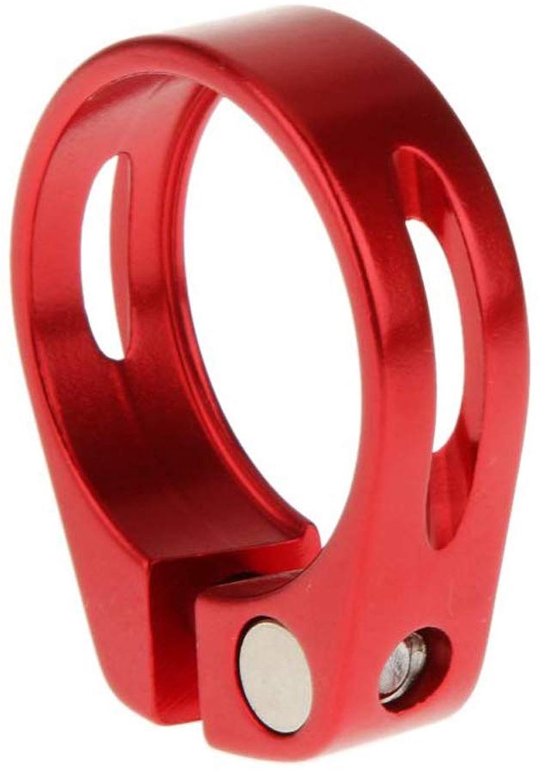 MTB fiets zadelbuisklem 31,8 mm - aluminiumlegering - 2 stuks - stevige bevestiging voor zadelpen - Vemera