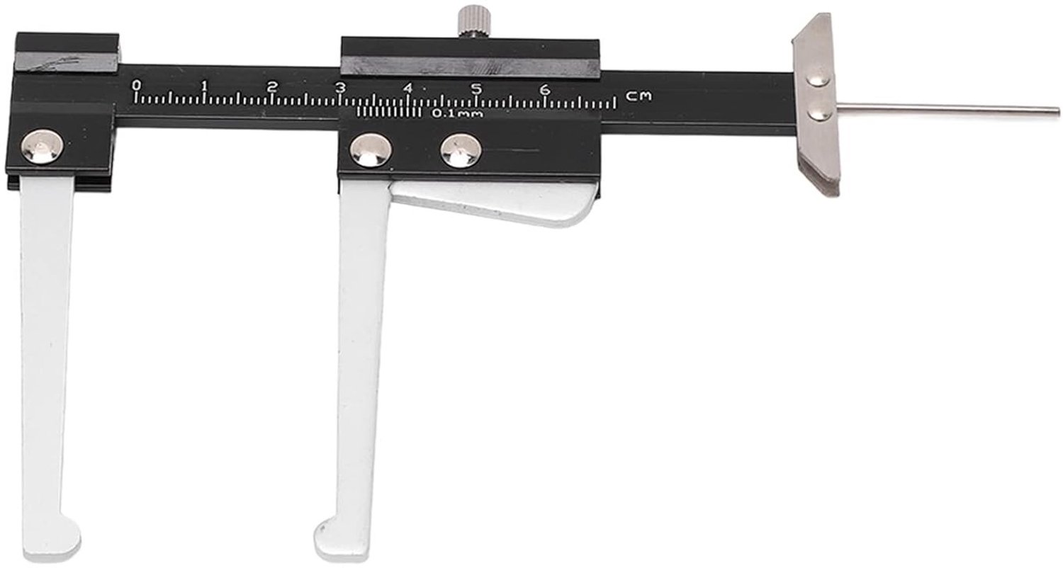 Remschijfdieptemeter - Zilver - 0-60 mm - Metrische Meetschuifmaat van Aluminium - Voor Precisie Metingen