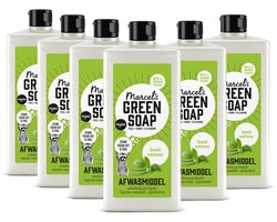 Marcel's Green Soap Afwasmiddel - Basilicum & Vetiver - 6 x 500ml