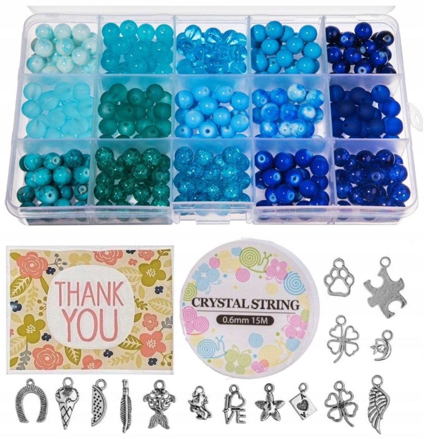 DIY Kralen Set Blauw - Maak je Eigen Armbanden