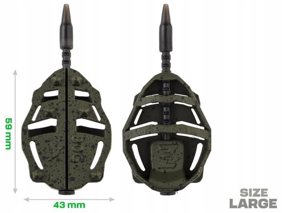 Method Feeder Korv Spider Large 90g - Merkloos Visgerei — afbeelding 5