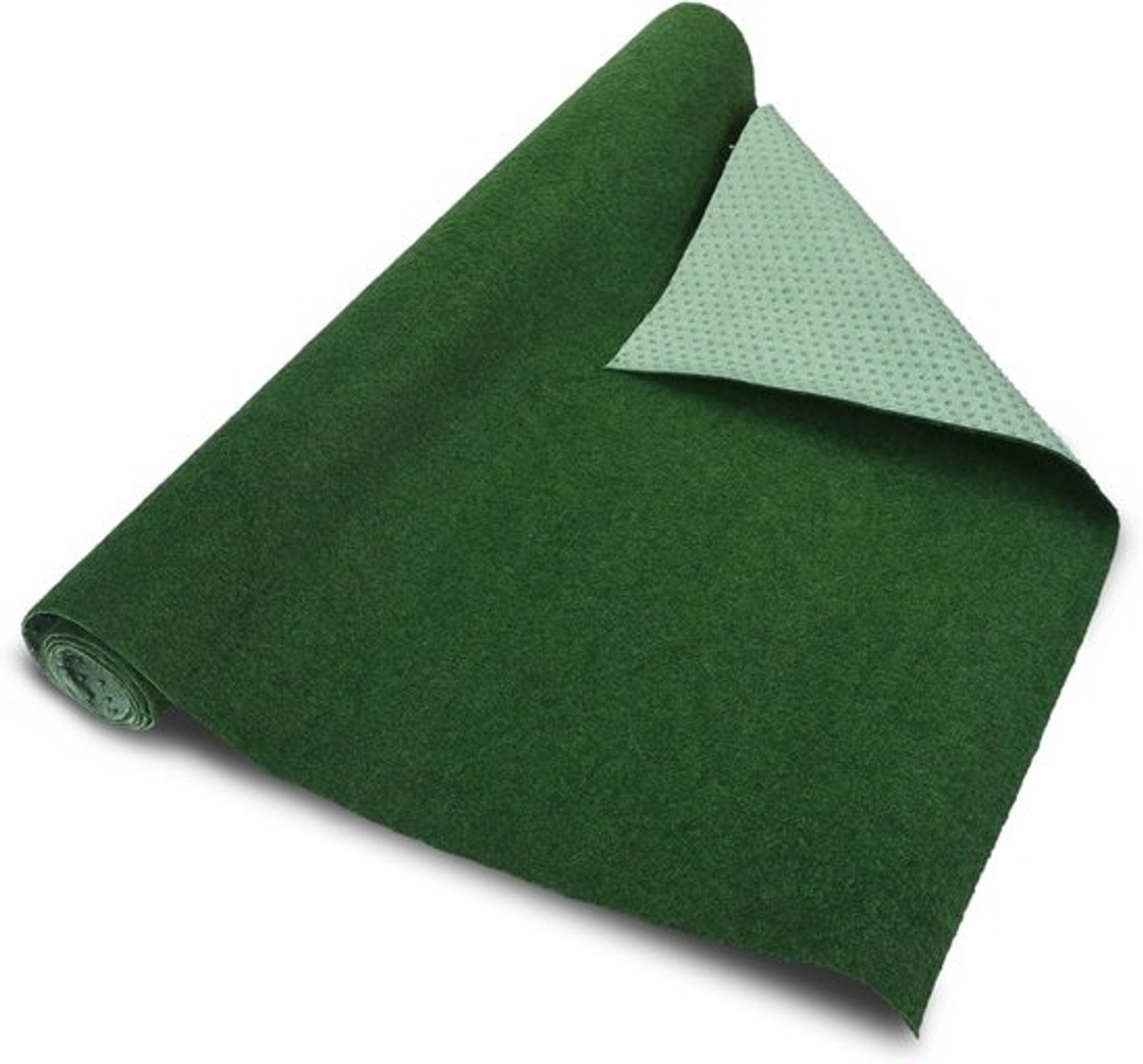 Kunstgras Tapijt - Balkon Tapijt - Buiten Gebruik - Met Drainage Noppen - 200 x 100 cm - Groen