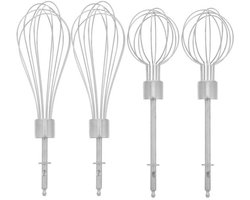 4 Reservegardes van Roestvrij Staal voor Elektrische Mixer - Accessoires voor Eieren, Room en Keukenreiniging, Herbruikbaar en Gemakkelijk te Installeren