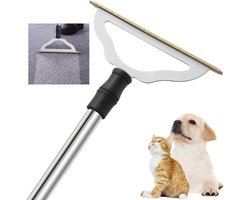 SnelShoppen - GOSEDER tapijthark voor het verwijderen van dierenharen, herbruikbare borstel met lange steel, ideaal voor hondenhaar, kattenvacht, plui