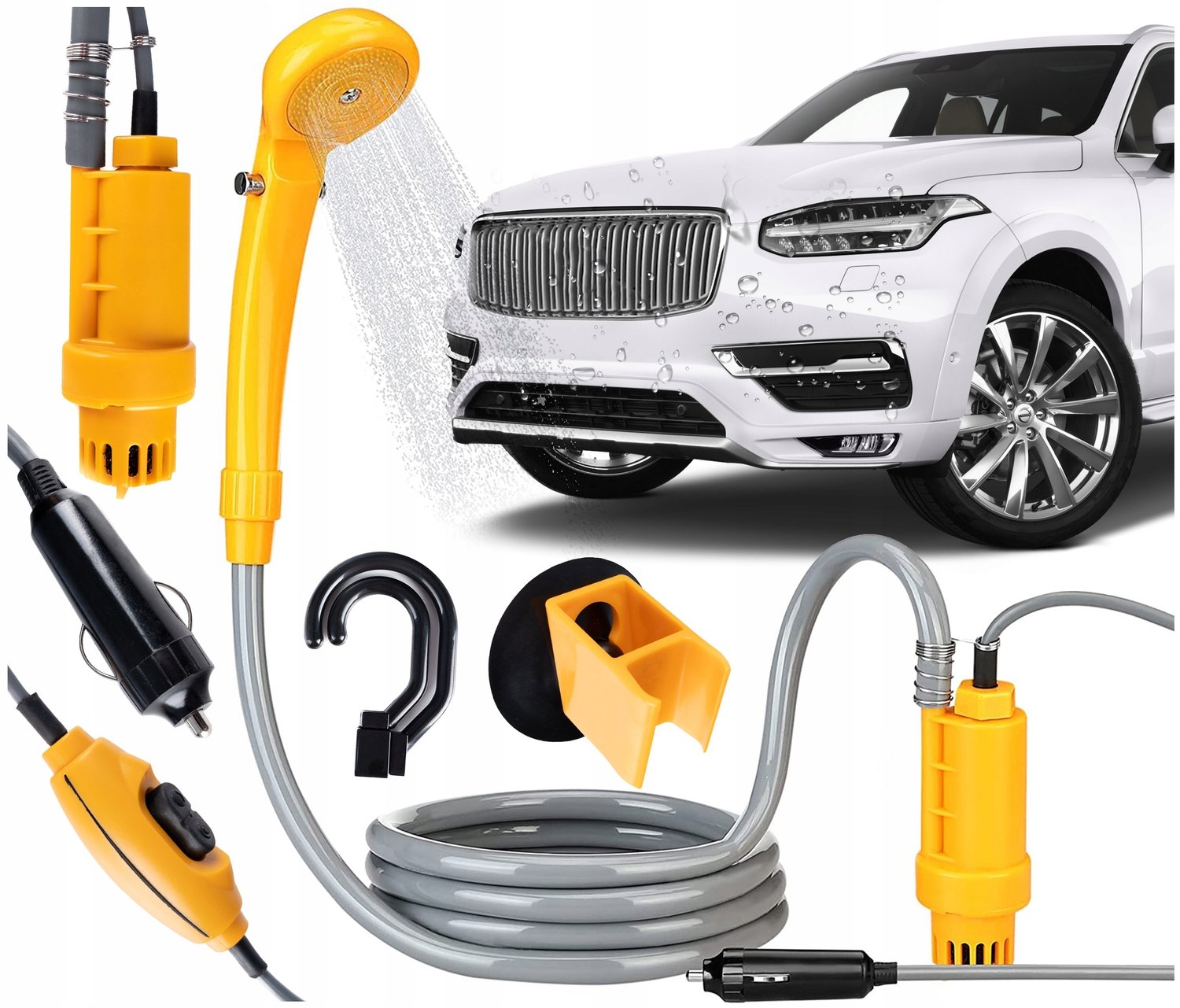 Draagbare Douche 12V 10L/min - Camping & Auto