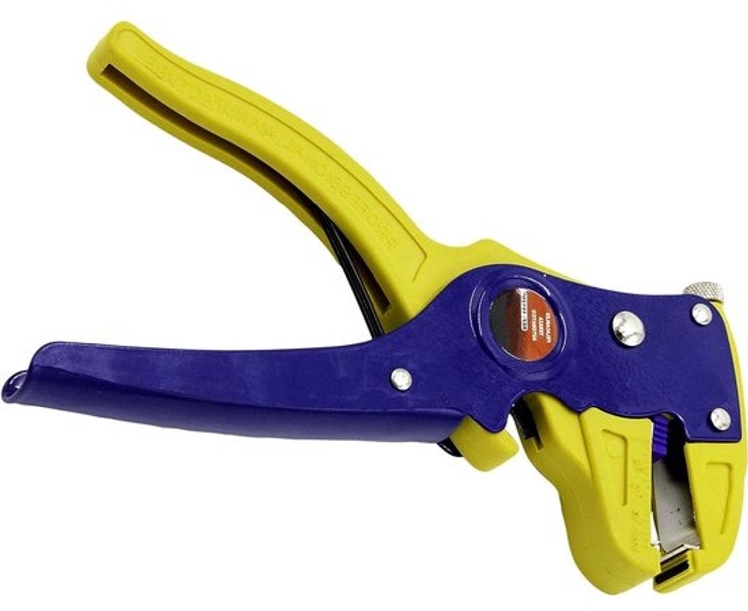 Automatische Stripp tang - Kabel Stripper - Precisie Werk - Ergonomische Grip - 160 mm - Geel Blauw