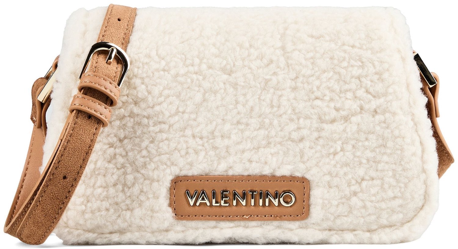 VALENTINO schoudertas Iceland Flap Bag Cuoio / Ecru crème
