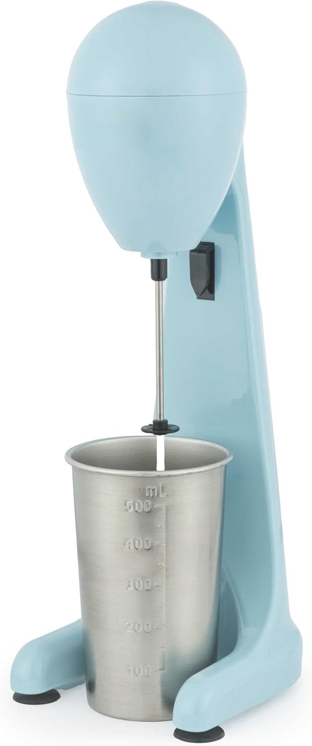 QEVA Milkshake Machine - Blender - Smoothiemaker - Blauw - 15cm x 14cm x 38cm