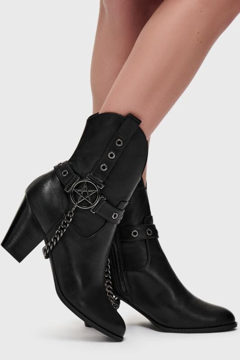 Killstar What Darkness Returns - Coven Cowboy Boots Dames Laars - zwart - EU39