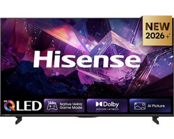 Hisense 85E7S PRO SmartTV - 85 inch - 4K Hi-QLED - 2026 - Native 144Hz Game Mode - Hi-QLED Colour - Built-in Subwoofer - AI Picture - AI Smooth Motion - AMD FreeSync Premium - Dolby Vision Atmos