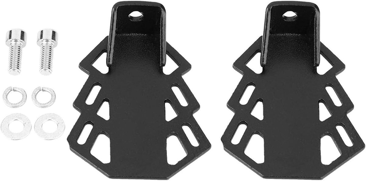 Fiets Achterste Voetpedaal - Zwart - 6,5 x 5 x 2 cm - Antislip IJzeren Steun - Voor Fiets en Mountainbike